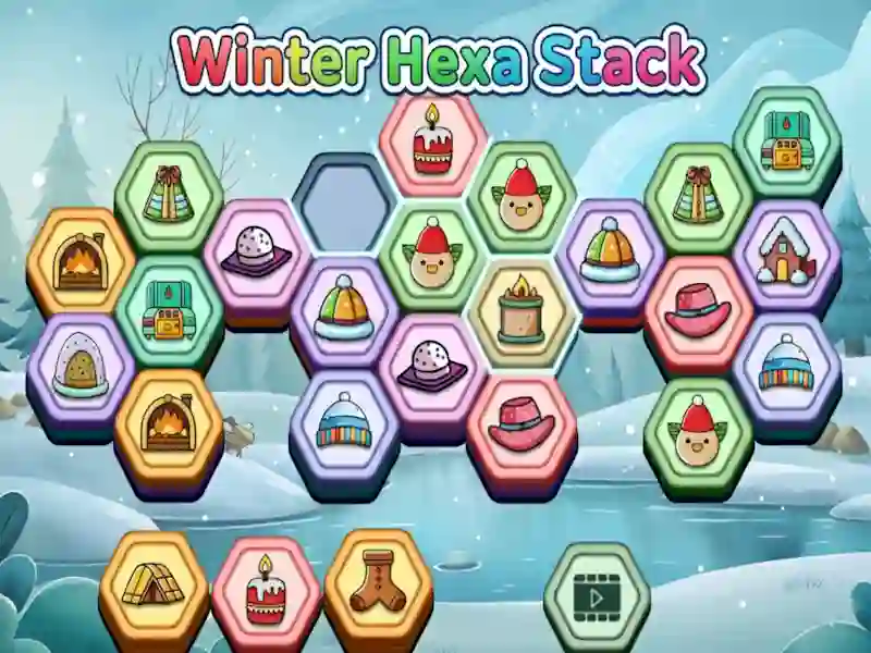 Trò chơi Winter Hexa Stack trực tuyến