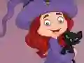 Trò chơi G2E Happy Witch Girl And Cat Room Escape trực tuyến
