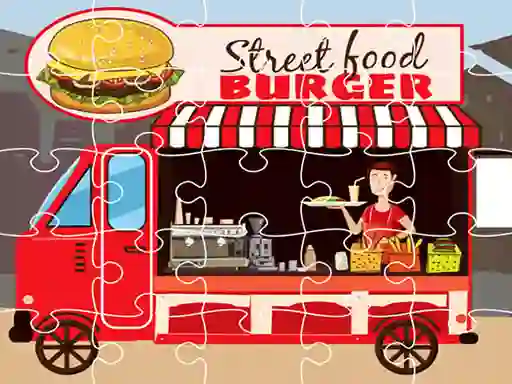 Trò chơi Burger Trucks Jigsaw trực tuyến