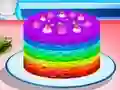 Trò chơi Cooking Rainbow Cake trực tuyến