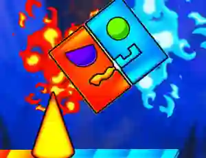 Trò chơi Fire And Water Geometry Dash trực tuyến