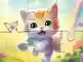Trò chơi Jigsaw Puzzle: Kitten With Butterfly trực tuyến