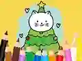 Trò chơi Coloring Book: Cats And Christmas Tree trực tuyến