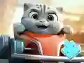 Trò chơi Jigsaw Puzzle: Cat Racing Driver trực tuyến