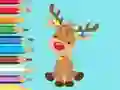Trò chơi Coloring Book: Cute Christmas Reindeer trực tuyến