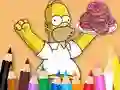 Trò chơi Coloring Book: Simpson Doughnut trực tuyến