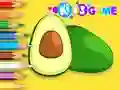 Trò chơi Coloring Book: Avocado Fruit trực tuyến