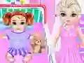 Trò chơi Little Elsa Caring Day trực tuyến