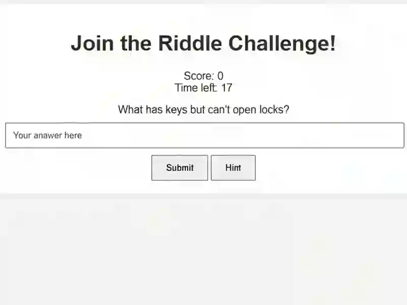 Trò chơi Riddle Challenge trực tuyến