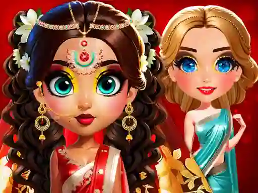 Trò chơi Asoka Makeup Indian Bride trực tuyến