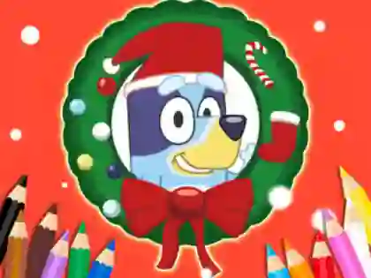 Trò chơi Coloring Book: Bluey Santa Claus trực tuyến