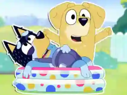 Trò chơi Jigsaw Puzzle: Bluey Dad Baby trực tuyến