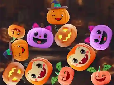 Trò chơi Merge Connect Pumpkins: Halloween! trực tuyến