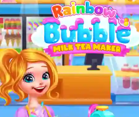 Trò chơi Rainbow Bubble Milk Tea Maker trực tuyến