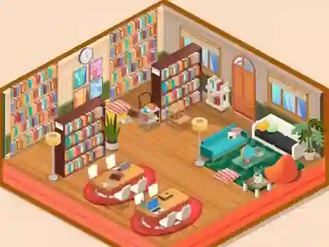 Trò chơi Decor: My Library trực tuyến