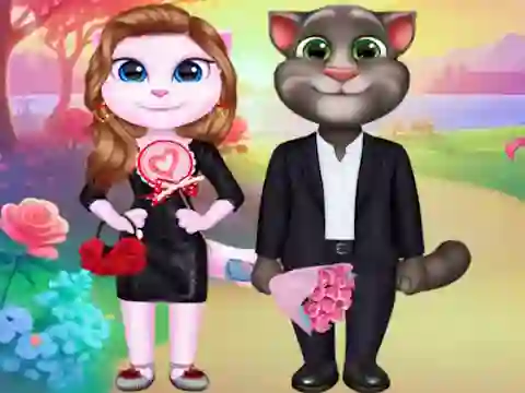 Trò chơi Kitty Couple Lovely Valentine trực tuyến
