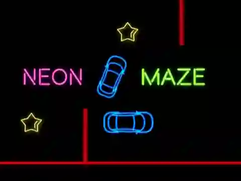 Trò chơi Neon Car Maze trực tuyến