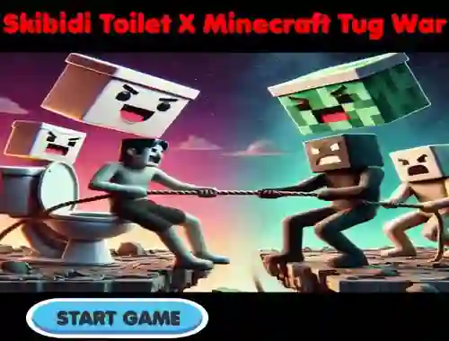 Trò chơi Skibidi Toilet X Minecraft Tug War trực tuyến
