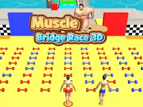 Trò chơi Muscle Bridge Race 3D trực tuyến