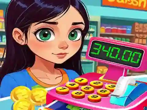 Trò chơi Supermarket Shopping For Kids trực tuyến
