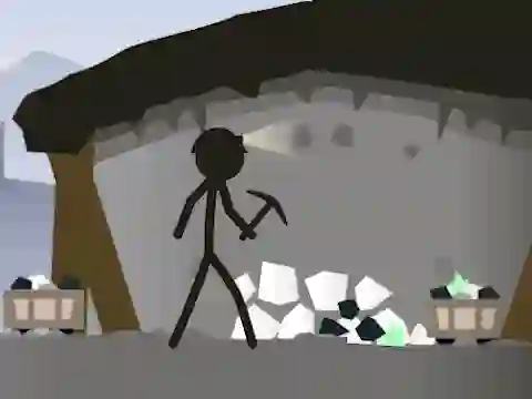 Trò chơi Stickman Mining Simulator trực tuyến