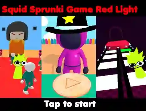 Trò chơi Squid Sprunki Game Red Light trực tuyến