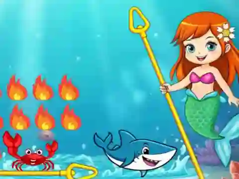 Trò chơi Princess vs Shark trực tuyến