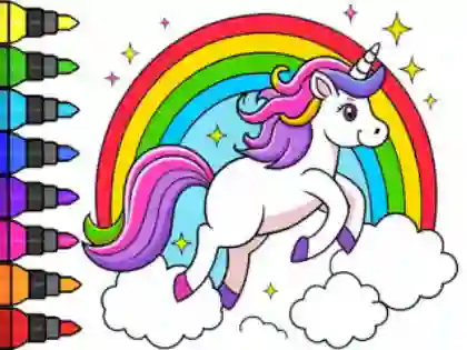 Trò chơi Coloring Book: Magical Unicorn trực tuyến