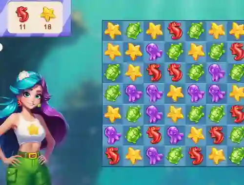 Trò chơi Underwater Adventures: Match 3 trực tuyến