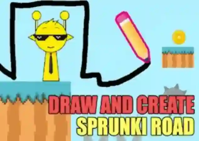 Trò chơi Draw And Create Sprunki Road trực tuyến