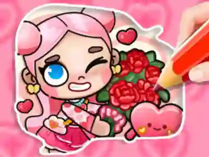 Trò chơi Coloring Book: Avatar Valentine's trực tuyến