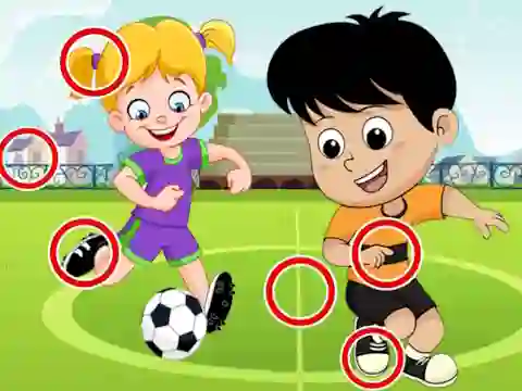 Trò chơi Soccer Differences trực tuyến