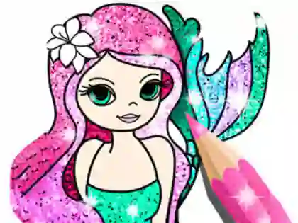 Trò chơi Coloring Book: Little Mermaid trực tuyến