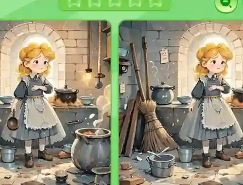 Trò chơi Find The Differences: Cinderella trực tuyến