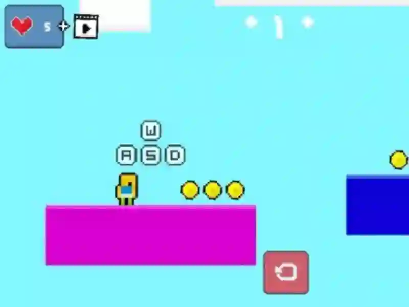 Trò chơi 2d Obby Rainbow Parkour trực tuyến