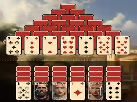 Trò chơi Pyramid Solitaire Ancient Rome trực tuyến