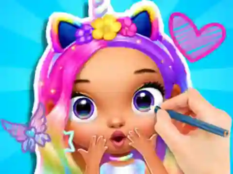 Trò chơi Coloring Book: Fashion Barbie Princess trực tuyến