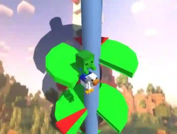 Trò chơi Chicken Jockey Helix Jump trực tuyến