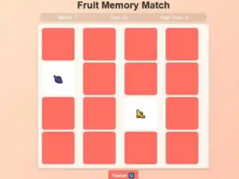 Trò chơi Fruit Memory Match trực tuyến