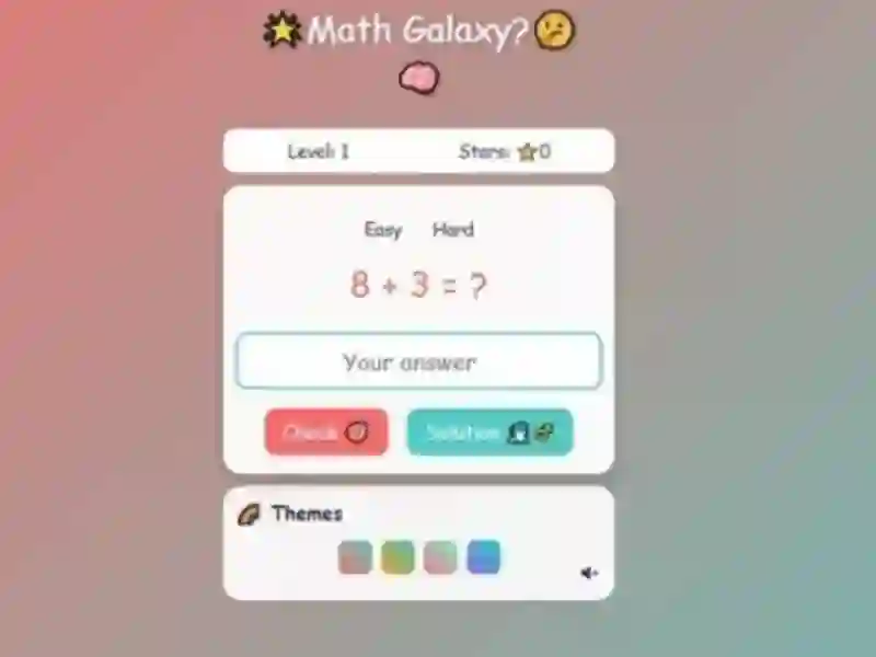 Trò chơi Math Galaxy trực tuyến