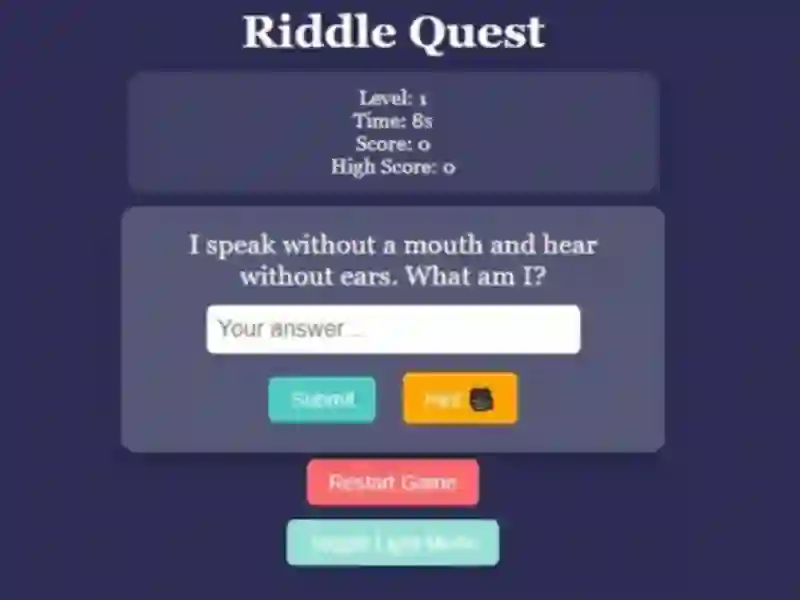 Trò chơi Riddle Quest Brain Teaser trực tuyến
