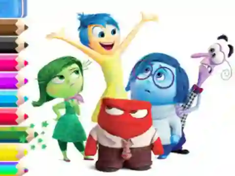 Trò chơi Coloring Book: Inside Out trực tuyến