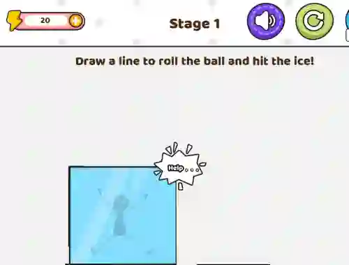 Trò chơi Save The Stick Draw Line trực tuyến
