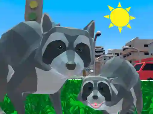 Trò chơi Raccoon Adventure City Simulator 3d trực tuyến