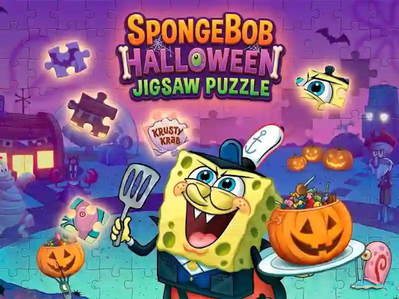 Trò chơi SpongeBob Halloween Jigsaw Puzzle trực tuyến
