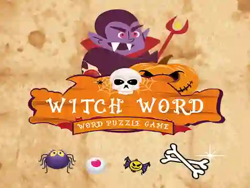 Trò chơi Witch Word Halloween Puzzel Game trực tuyến