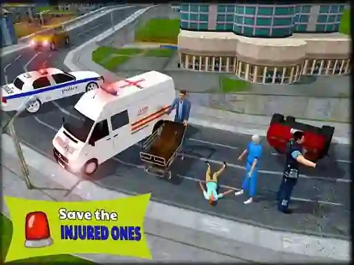 Trò chơi Ambulance Rescue Driver Simulator 2018 trực tuyến