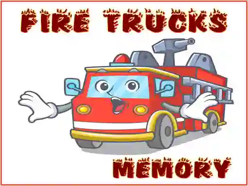 Trò chơi Fire Trucks Memory trực tuyến