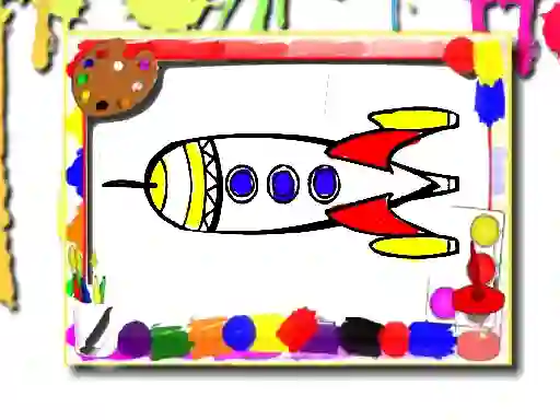 Trò chơi Rockets Coloring Book trực tuyến