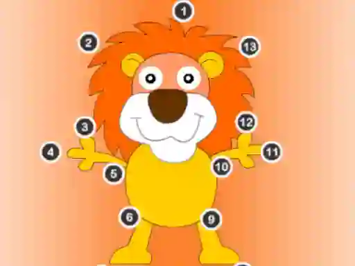 Trò chơi Point To Point Happy Animals trực tuyến